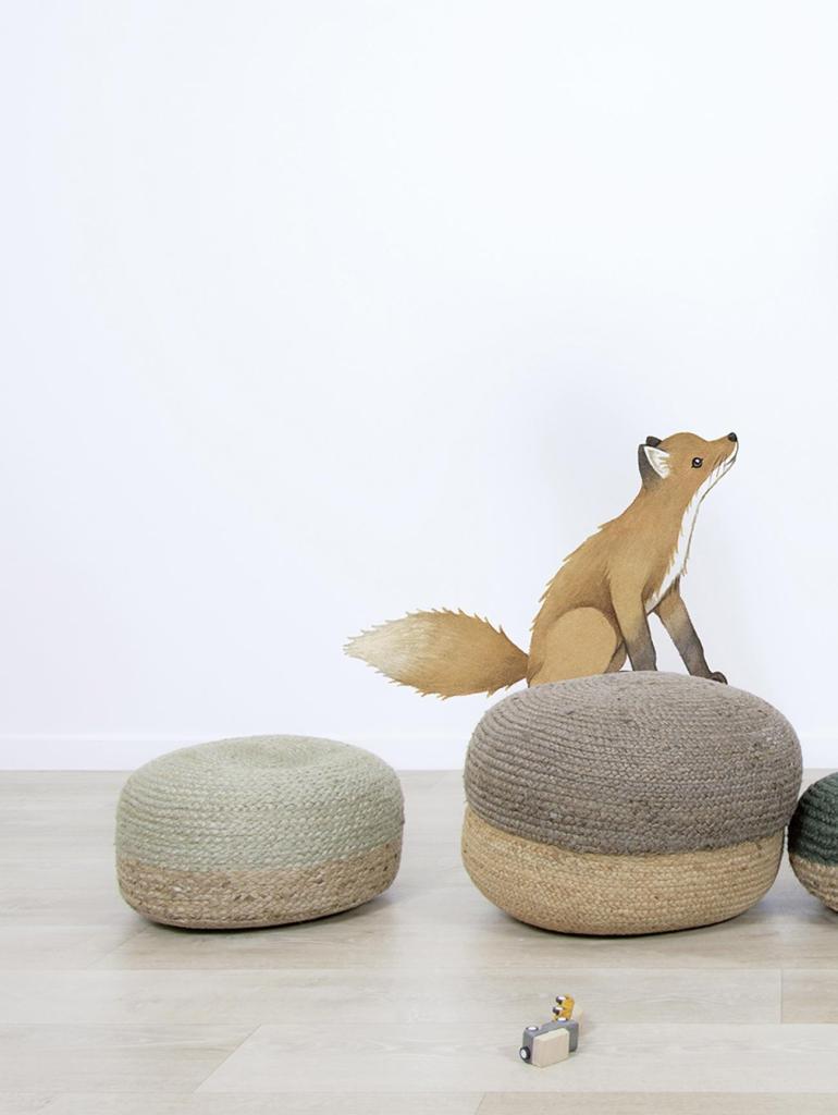 Organische, kindvriendelijke muursticker van een vos in natuurlijke tinten, perfect voor de kinderkamer met veilige,. - Muursticker | Forest Fox - Default Title - fox, kinderkamer, lilipinso, Muursticker, Vos - Casa Mini