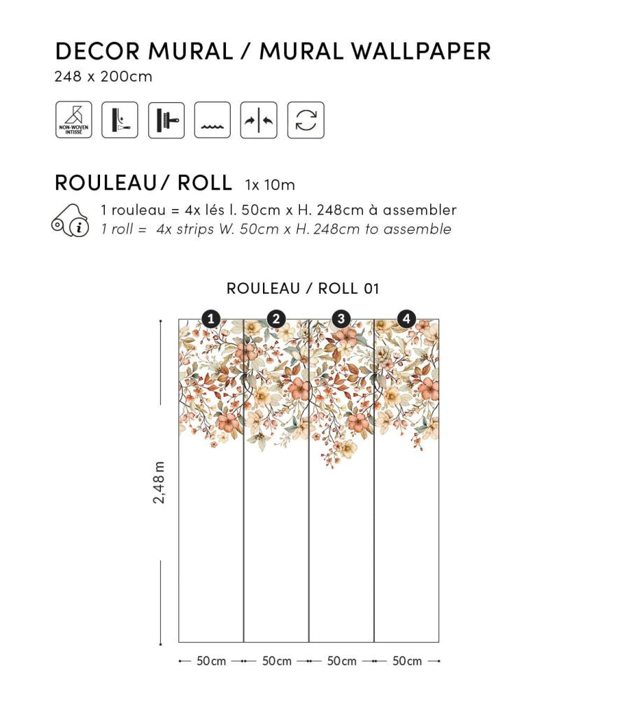 Bloemige Behangwand | Lilipinso