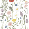 Organische muurstickers met kindvriendelijke, kleurrijke korenbloemen en bladeren, perfect voor kinderkamer,. - Muursticker | Cornflowers - Default Title - bloemen, bloemen en bladeren, kinderkamer, lilipinso, Muursticker, vliesbehang - Casa Mini