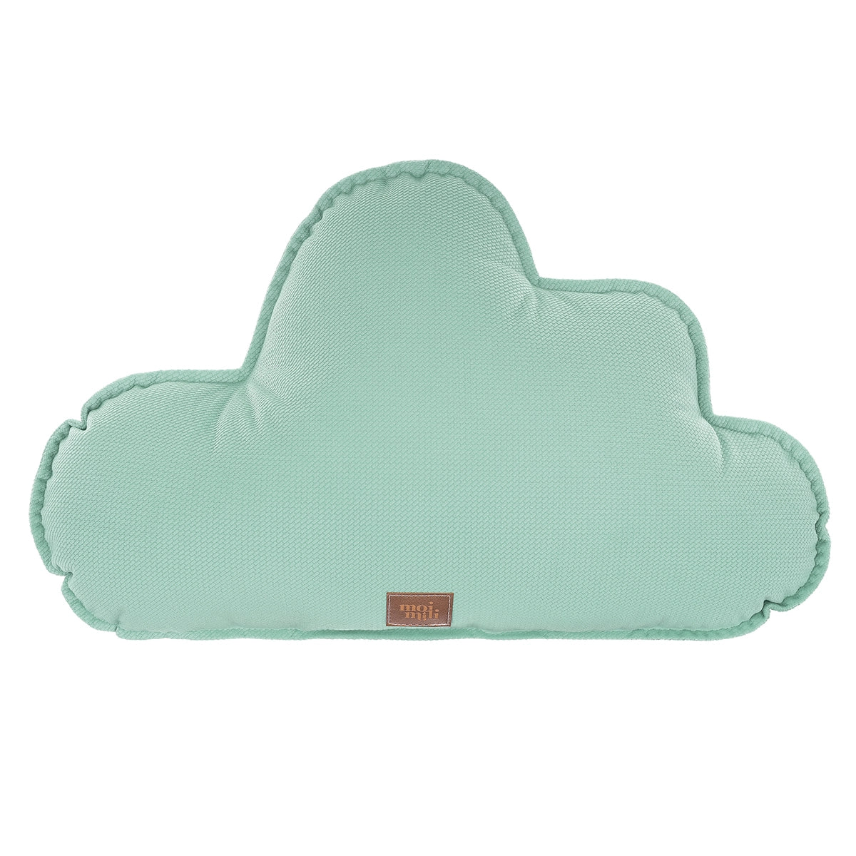 Organisch vormgegeven mintkleurig velvet sierkussen in wolkvorm, veilig en zacht voor kinderkamerinterieur en. - Cream / Cream - Velvet sierkussen Cloud (set van 2) - Kussen, Moimili, Sierkussen, Soft collection, Velvet, Volants - Casa Mini
