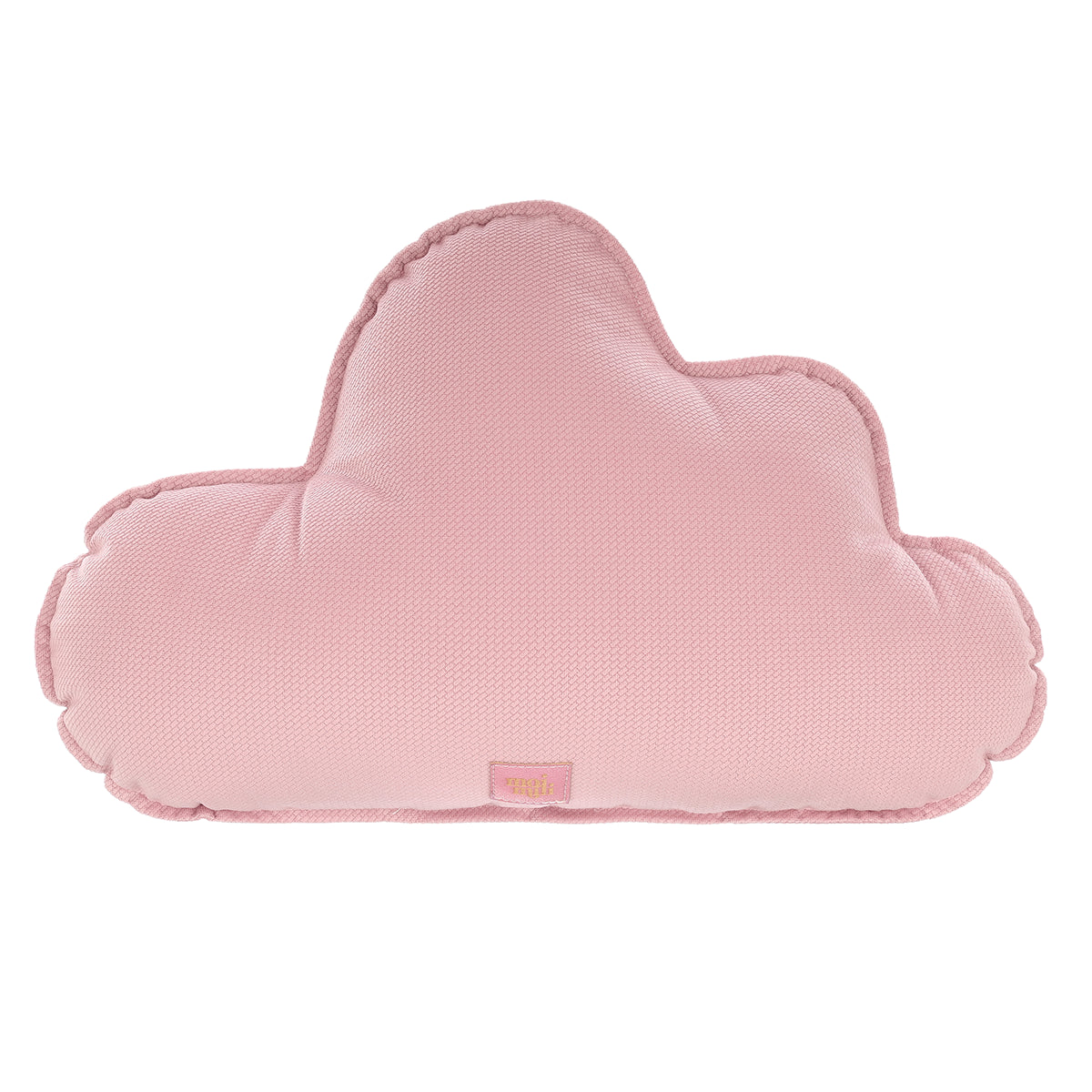 Zacht roze velvet sierkussen in de vorm van een wolk met organisch ontwerp, veilig en kindvriendelijk voor de kinderkamer. - Cream / Cream - Velvet sierkussen Cloud (set van 2) - Kussen, Moimili, Sierkussen, Soft collection, Velvet, Volants - Casa Mini