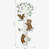 Organische muurstickers met bruine beren en eekhoorn op wit boomstamthema, veilig voor kinderkamerinterieur en. - Default Title - Muursticker | Kharu Bear XL - Bear, beer, Kharu, kinderkamer, lilipinso, Muursticker - Casa Mini