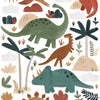 Organische, kindvriendelijke muurstickers met kleurrijke dinosaurussen en planten, ideaal voor de kinderkamer,. - Muursticker | Dinosaurs L/XL - Large - dinosaurus, dinosaurussen, Insecten, kinderkamer, lilipinso, Muursticker, sunny, vliesbehang - Casa Mini