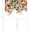 Organisch bloemenbehangpaneel met zachte oranje, roze en groen tinten, kindvriendelijk en veilig voor de kinderkamer,. - Bloem Behangwand | Lilipinso - 2.48 x 2 M - behang, behangpaneel, bloem, bloemen, bloemen en bladeren, kinderkamer, kinderkamer behang, lilipinso - Casa Mini