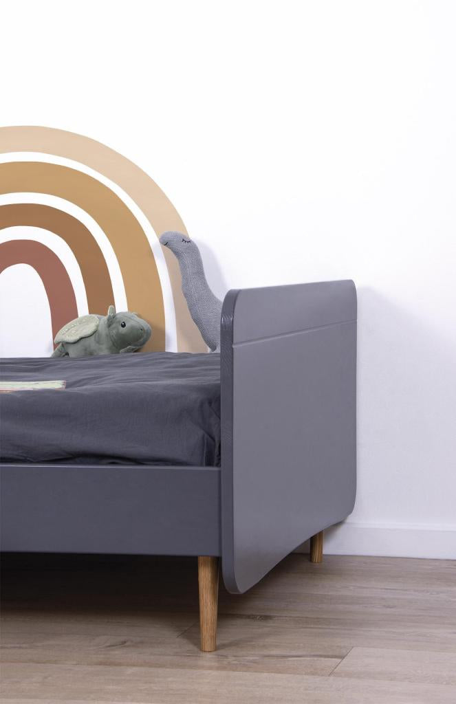 Organische, veilige Muursticker Sunny Rainbow XL in warme beige en bruine tinten, perfect voor kinderkamer en. - Default Title - Muursticker | Sunny Rainbow XL - kinderkamer, lilipinso, Muursticker, Regenbogen, Regenboog, sunny - Casa Mini