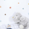 Organische, kindvriendelijke sterren muursticker in zachte blauw-, oranje- en bruintinten, multifunctioneel voor de. - Muursticker | Stars - Default Title - Gentle friends, kinderkamer, lilipinso, Muursticker, Sterren - Casa Mini