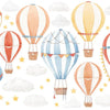 Organische muurstickers met zachte pastelkleuren luchtballonnen en sterren, veilig en kindvriendelijk voor kinderkamer en. - Default Title - Muursticker | Balloons - Balon, Gentle friends, kinderkamer, lilipinso, Luchtbalonnen, Muursticker - Casa Mini