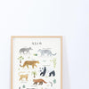 Organische poster Azië met kleurrijke dieren en planten, veilige prints voor kinderkamer, multifunctionele kwaliteit. - Poster Azië | Lilipinso - Default Title - Azië, bloemen en bladeren, kinderkamer, lilipinso, living earth - Casa Mini