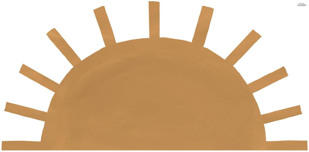 Organische muurstickers met grote gele zon en stralen, veilig en kindvriendelijk voor kinderkamerinterieur. - Default Title - Muursticker | Sunny Sun XL - kinderkamer, lilipinso, Muursticker, sunny, Zon - Casa Mini