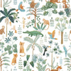 Organisch kinderbehang met junglethema in zachte groene en bruine tinten, veilig en kindvriendelijk voor. - Default Title - Yatsuni Wild | Lilipinso - behang, jungle, kinderkamer, kinderkamer behang, lilipinso, palm, vliesbehang, Yatsuni - Casa Mini