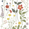 Organische muurstickers met kleurrijke wildflowers en bladeren in zachte tinten, veilig en kindvriendelijk, perfect voor. - Muursticker | Wildflowers - Default Title - bloemen, bloemen en bladeren, kinderkamer, lilipinso, Muursticker, vliesbehang - Casa Mini