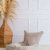 Beige ribfluwelen zitzak met comfortabele, zachte structuur voor kinderkamer, biedt veilige en kindvriendelijke zitplek met. - Default Title - beanbag, beige, Velvet, zitzak - Beanbag Rib Velvet Beige - Casa Mini