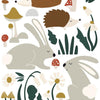 Organische muurstickers met bosdieren zoals egels en konijnen in zachte neutrale tinten, veilig en kindvriendelijk, perfect. - Muursticker | Forest Animal - Default Title - Bosdieren, forest, forest happiness, Insecten, kinderkamer, Konijnen, lilipinso, Muursticker, vliesbehang - Casa Mini