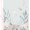 Organisch behangpaneel met zachte groene waterplanten, rode en witte vissen in onderwaterwereld thema, veilig en. - 2.48 x 2 M - Under the sea Behangwand | Lilipinso - behang, behangpaneel, kinderkamer, kinderkamer behang, lilipinso, ocean field, onderwaterwereld - Casa Mini