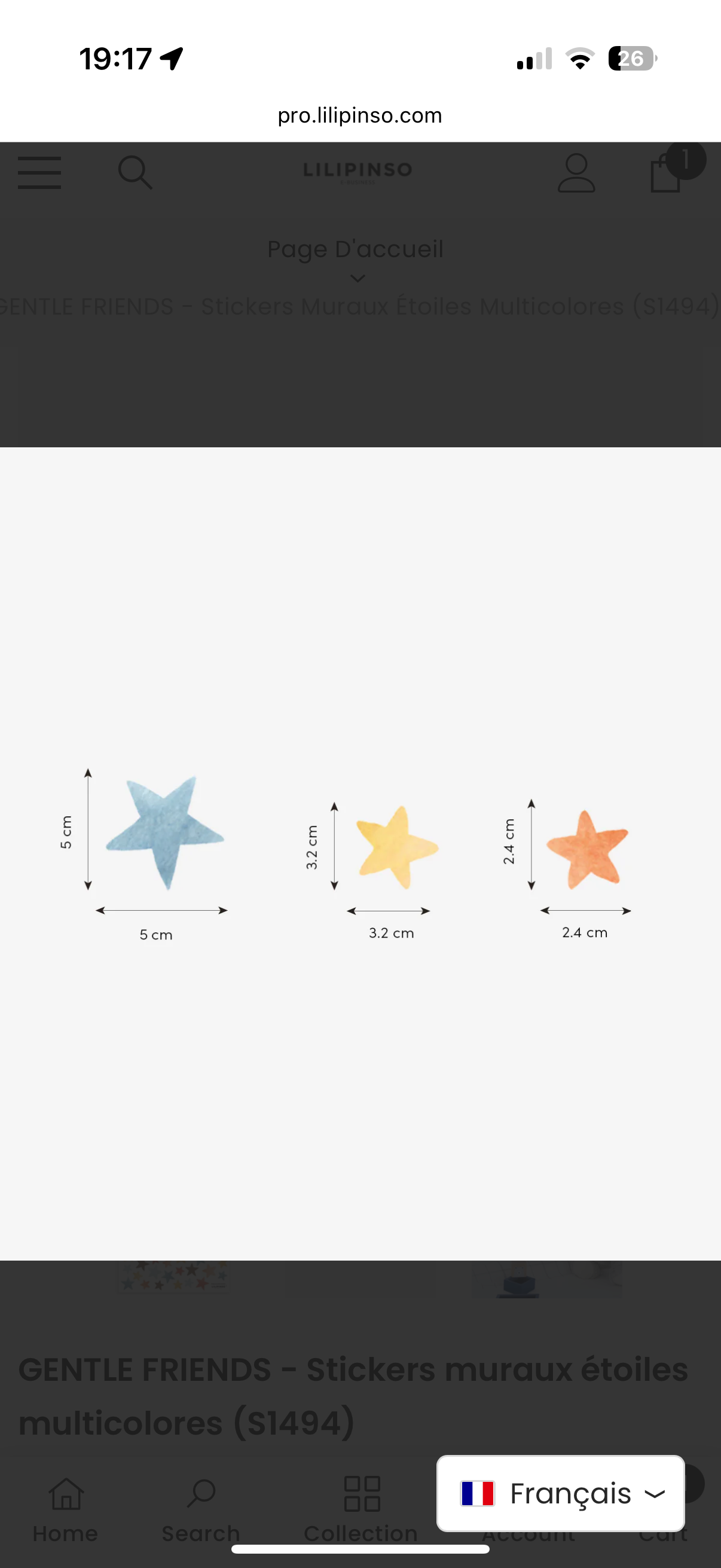 Organische, kindvriendelijke muurstickers in zachte blauw-, geel- en oranje tinten met stervormen, veilig en van hoge. - Muursticker | Stars - Default Title - Gentle friends, kinderkamer, lilipinso, Muursticker, Sterren - Casa Mini