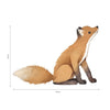 Organische, kindvriendelijke muurstickers van een zittende vos in warme bruintinten, perfect voor de kwaliteit en veilige. - Muursticker | Forest Fox - Default Title - fox, kinderkamer, lilipinso, Muursticker, Vos - Casa Mini