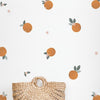 Muursticker met organische sinaasappels in warmoranje en groene bladeren op witte achtergrond, veilig en kindvriendelijk. - Muursticker | Orange - Default Title - kinderkamer, lilipinso, louise, Muursticker, Orange, Sinaasappels - Casa Mini