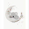 Organisch en kindvriendelijk posterontwerp met een zachte grijze koala die slaapt op een zilvergrijze maan, omringd door. - Poster Koala | Lilipinso - Default Title - kinderkamer, koala, lilipinso, Lilydale - Casa Mini