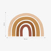 Organische muurstickers met een veilige bruine en beige regenboog, perfect voor een kinderkamer en kindvriendelijk interieur. - Default Title - Muursticker | Sunny Rainbow XL - kinderkamer, lilipinso, Muursticker, Regenbogen, Regenboog, sunny - Casa Mini