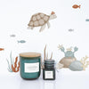 Kinderkamer muur met kindvriendelijke, organische muurstickers van zeedieren zoals een schildpad, krab en kleine gekleurde. - Muursticker | Marine Animals - Default Title - kinderkamer, lilipinso, lotan, Muursticker, octopus, onderwater, onderwater wereld, schildpad - Casa Mini