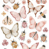 Organische kindvriendelijke muurstickers met pastelkleurige vlinders, lieveheersbeestjes en insecten, perfect voor kwaliteit . - Muursticker | Butterflies and Insects - Default Title - bloemen, Coccinella, Insecten, kinderkamer, lilipinso, Muursticker, vliesbehang, vlinders - Casa Mini