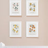 Set van vier kinderkamerposters met organische, kleurrijke fruitillustraties in zachte, kindvriendelijke tinten en. - Poster Lemon | Lilipinso - Default Title - kinderkamer, Lemon, lilipinso, louise - Casa Mini