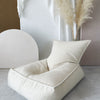 Creme kleurige Bouclé zitzak met comfortabele rugleuning, kindvriendelijk en veilig, ideaal voor de kinderkamer, duurzaam en . - Default Title - beanbag, Bouclé, cream, Creme, zitzak - Beanbag Bouclé Cream - Casa Mini