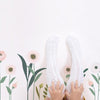Wandsticker met organische bloem- en bladmotieven in zachte pasteltinten, perfect veilig en kindvriendelijk voor kinderkamer . - Default Title - Muursticker | Wonderland Flower XL - bloemen en bladeren, kinderkamer, lilipinso, Muursticker, wonderland - Casa Mini