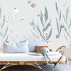 Organisch kinderbehang met zachte blauwtinten en zeewier, veilig en kindvriendelijk voor kinderkamerinterieur,. - 2.48 x 2 M - Under the sea Behangwand | Lilipinso - behang, behangpaneel, kinderkamer, kinderkamer behang, lilipinso, ocean field, onderwaterwereld - Casa Mini
