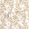 Kindvriendelijk kinderkamerbehang met organisch patroon van zachte roze rozen en beige bladeren, geschikt voor veilig. - Default Title - Éléonore Garlands | Lilipinso - behang, bloemen, bloemen en bladeren, kinderkamer, kinderkamer behang, lilipinso, rozen, Éléonore - Casa Mini